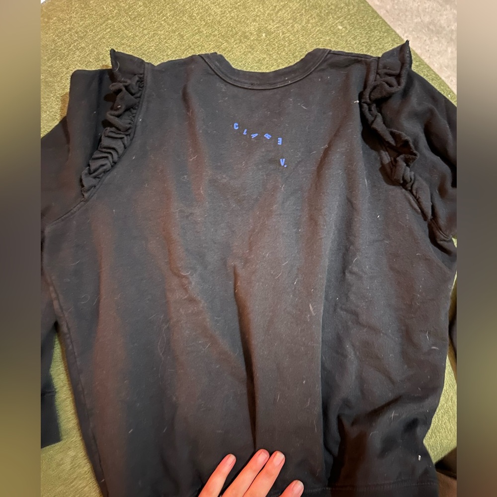 Clare V Oui Ruffle sweatshirt - Picture 4 of 11
